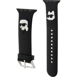 Kup Karl Lagerfeld KLAWLSLKCNK Apple Watch 4/5/6/7/SE/8/9/Ultra 44/45/49mm Armband 3D Gummi Karl&Choupette Köpfe schwarz/black - KLD1768 - {ean13} - Sklep Home Screen