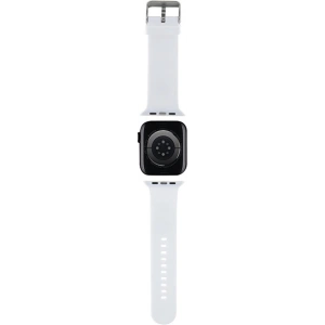 Kup Karl Lagerfeld KLAWLSLKNH Apple Watch 4/5/6/7/SE/8/9/Ultra 44/45/49mm Strap 3D Gummi Karl Kopf weiß/white - KLD1769 - {ean13} - Sklep Home Screen