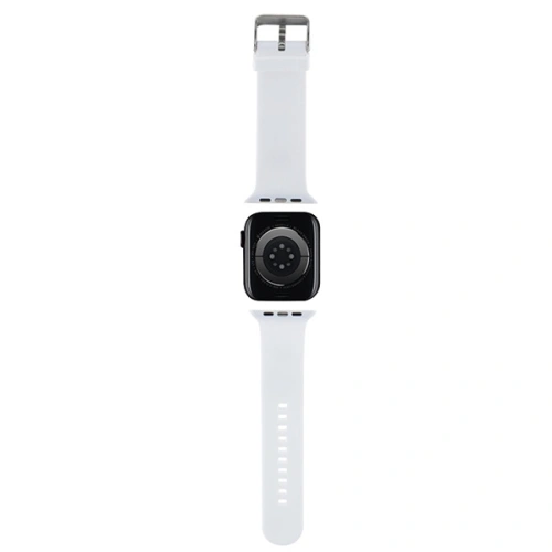 Kup Pásek Karl Lagerfeld KLAWLSLKNH Apple Watch 4/5/6/7/SE/8/9/Ultra 44/45/49mm pásek 3D guma Karl Head bílý/white - KLD1769 - {ean13} - Sklep Home Screen