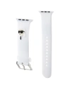 Kup Karl Lagerfeld KLAWLSLKNH Apple Watch 4/5/6/7/SE/8/9/Ultra 44/45/49mm Strap 3D Gummi Karl Kopf weiß/white - KLD1769 - {ean13} - Sklep Home Screen