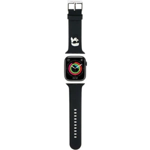 Kup Karl Lagerfeld KLAWLSLKNK Apple Watch 4/5/6/7/SE/8/9/Ultra 44/45/49mm Band 3D Gummi Karl Kopf schwarz/black - KLD1770 - {ean13} - Sklep Home Screen