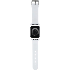 Kup Pasek Karl Lagerfeld KLAWMSLCNH Apple Watch 4/5/6/7/SE/8/9/10 40/41/42mm strap 3D Rubber Choupette Heads biały/white - KLD1771 - {ean13} - Sklep Home Screen