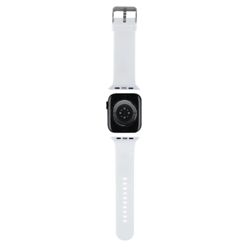 Kup Pásek Karl Lagerfeld KLAWMSLCNH Apple Watch 4/5/6/7/SE/8/9/10 40/41/42mm pásek 3D gumový Choupette Heads bílý/white - KLD1771 - {ean13} - Sklep Home Screen