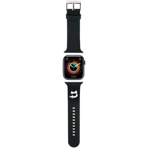 Kup Karl Lagerfeld KLAWMSLCNK Apple Watch 4/5/6/7/SE/8/9/10 40/41/42mm Armband 3D Gummi Choupette Köpfe schwarz/black - KLD1772 - {ean13} - Sklep Home Screen