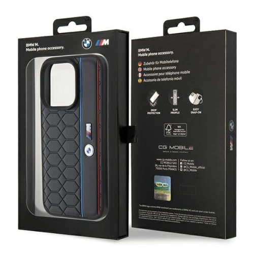 Kup Case BMW BMHCP15L22PGVK Apple iPhone 15 Pro Hardcase M Edition Hexo Pattern schwarz/black - BMW535 - {ean13} - Sklep Home Screen