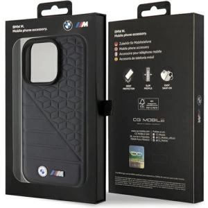 Etui BMW BMHCP15L22PMGK Apple iPhone 15 Pro hardcase Bi Pattern czarny/black