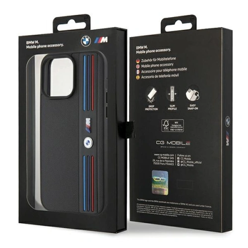 Kup BMW Apple Carcasă BMHCP15L22PPMK iPhone 15 Pro Tricolor M Collection negru/negru - BMW537 - {ean13} - Sklep Home Screen