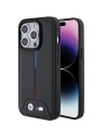 BMW Apple Geantă BMHCP15L22PVTK iPhone 15 Pro hardcase Quilted Tricolor negru/negru