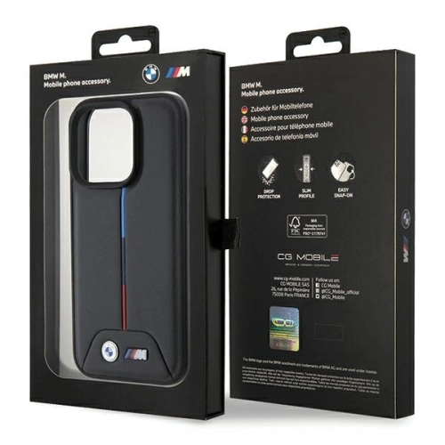 Kup Case BMW BMHCP15L22PVTK Apple iPhone 15 Pro Hartschale Quilted Tricolor schwarz/black - BMW538 - {ean13} - Sklep Home Screen