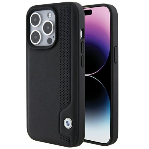 Kup Case BMW BMHCP15L22RBDK Apple iPhone 15 Pro Hardcase Leder Blaue Punkte schwarz/black - BMW539 - {ean13} - Sklep Home Screen