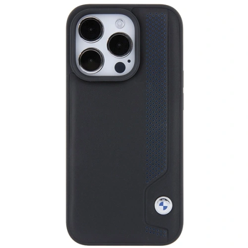 Kup Case BMW BMHCP15L22RBDK Apple iPhone 15 Pro Hardcase Leder Blaue Punkte schwarz/black - BMW539 - {ean13} - Sklep Home Screen
