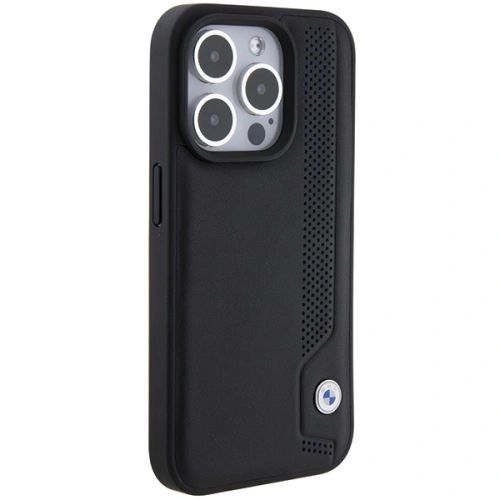 Kup Case BMW BMHCP15L22RBDK Apple iPhone 15 Pro Hardcase Leder Blaue Punkte schwarz/black - BMW539 - {ean13} - Sklep Home Screen