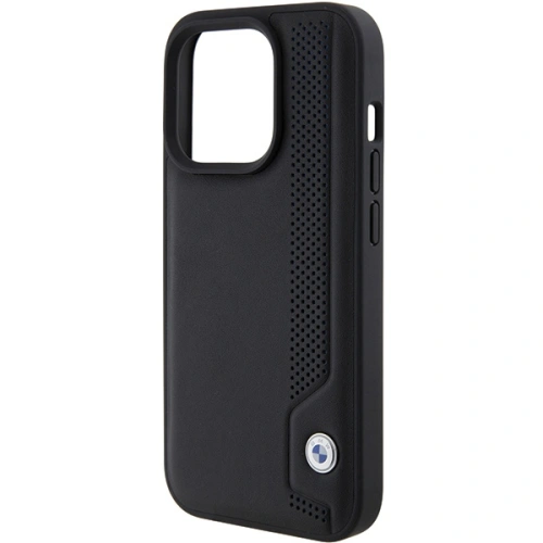 Kup BMW Apple Carcasă BMHCP15L22RBDK iPhone 15 Pro hardcase Leather Blue Dots negru/negru - BMW539 - {ean13} - Sklep Home Screen
