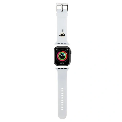 Kup Karl Lagerfeld KLAWMSLKNH Apple Watch 4/5/6/7/SE/8/9/10 40/41/42mm strap 3D Rubber Karl Head weiß/white - KLD1774 - {ean13} - Sklep Home Screen