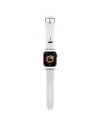 Karl Lagerfeld KLAWMSLKNH Apple Watch 4/5/6/7/SE/8/9/10 40/41/42mm strap 3D Rubber Karl Head weiß/white