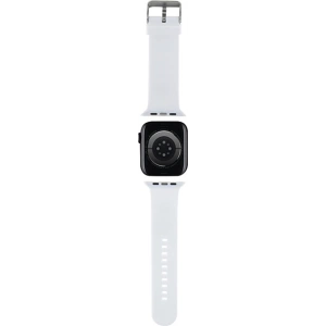Kup Karl Lagerfeld KLAWMSLKNH Apple Watch 4/5/6/7/SE/8/9/10 40/41/42mm strap 3D Rubber Karl Head weiß/white - KLD1774 - {ean13} - Sklep Home Screen