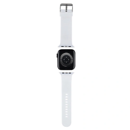 Kup Karl Lagerfeld KLAWMSLKNH Apple Watch 4/5/6/7/SE/8/9/10 40/41/42mm strap 3D Rubber Karl Head weiß/white - KLD1774 - {ean13} - Sklep Home Screen