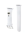 Kup Karl Lagerfeld KLAWMSLKNH Apple Watch 4/5/6/7/SE/8/9/10 40/41/42mm strap 3D Rubber Karl Head weiß/white - KLD1774 - {ean13} - Sklep Home Screen