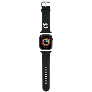 Kup Karl Lagerfeld KLAWMSLKNK Apple Watch 4/5/6/7/SE/8/9/10 40/41/42mm Gurt 3D Gummi Karl Kopf schwarz/black - KLD1775 - {ean13} - Sklep Home Screen