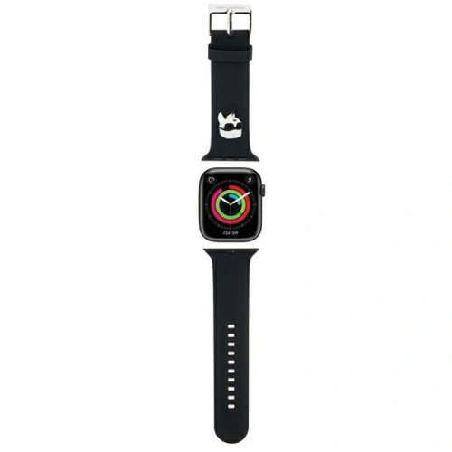 Kup Karl Lagerfeld KLAWMSLKNK Apple Watch 4/5/6/7/SE/8/9/10 40/41/42mm Gurt 3D Gummi Karl Kopf schwarz/black - KLD1775 - {ean13} - Sklep Home Screen