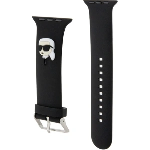 Kup Karl Lagerfeld KLAWMSLKNK Apple Watch 4/5/6/7/SE/8/9/10 40/41/42mm Gurt 3D Gummi Karl Kopf schwarz/black - KLD1775 - {ean13} - Sklep Home Screen
