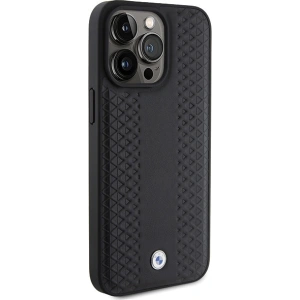 Etui BMW BMHCP15L22RFGK Apple iPhone 15 Pro Leather Diamond Pattern czarny/black