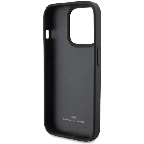 Kup Case BMW BMHCP15L22RVSK Apple iPhone 15 Pro Hardcase Leder Prägung Blaue Linien schwarz/black - BMW544 - {ean13} - Sklep Home Screen