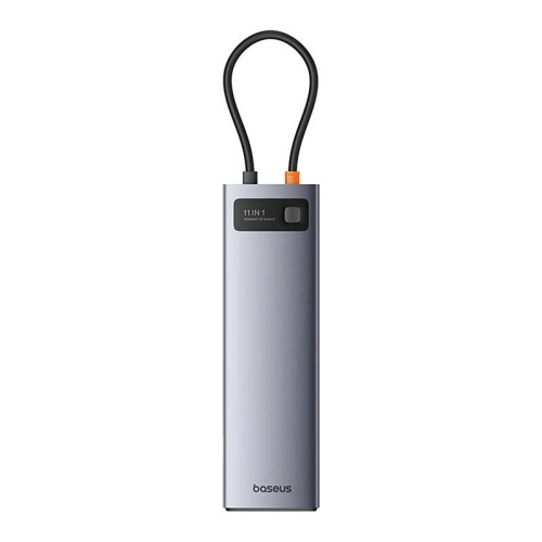Kup Adapter 11w1 Baseus StarJoy Metal Glam sorozat hub USB-C / HDMI, VGA, 3xUSB-A 3.0, USB-A 2.0, USB-C PD, RJ45, SD/TF, 3,5mm - BSU4767 - {ean13} - Sklep Home Screen