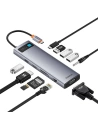 Kup Adapter 11w1 Baseus StarJoy Metal Glam Series Hub USB-C / HDMI, VGA, 3xUSB-A 3.0, USB-A 2.0, USB-C PD, RJ45, SD/TF, 3,5mm - BSU4767 - {ean13} - Sklep Home Screen