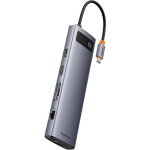 Buy Baseus StarJoy Metal Glam Series hub 11-in-1 USB-C / HDMI, VGA, 3xUSB-A 3.0, USB-A 2.0, USB-C PD, RJ45, SD/TF, 3,5mm - BSU4767 - {ean13} - Home Screen Store Europe