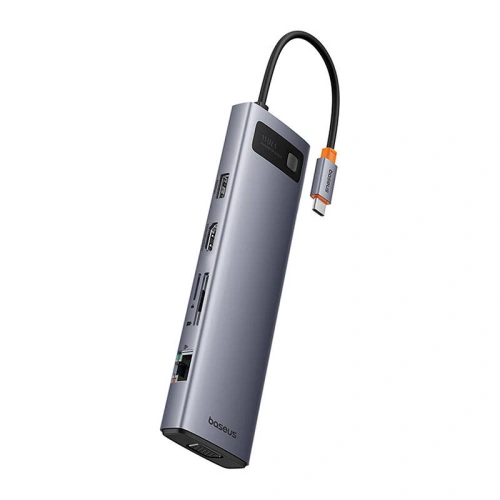Kup Adapter 11w1 Baseus StarJoy Metal Glam Series Hub USB-C / HDMI, VGA, 3xUSB-A 3.0, USB-A 2.0, USB-C PD, RJ45, SD/TF, 3,5mm - BSU4767 - {ean13} - Sklep Home Screen
