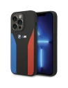 Etui BMW BMHCP15L22SCSK Apple iPhone 15 Pro Silicone Blue&Red Stripes M Collection czarny/black