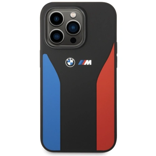 Kup Case BMW BMHCP15L22SCSK Apple iPhone 15 Pro Silikon Blau-Rote Streifen M Collection schwarz/black - BMW545 - {ean13} - Sklep Home Screen