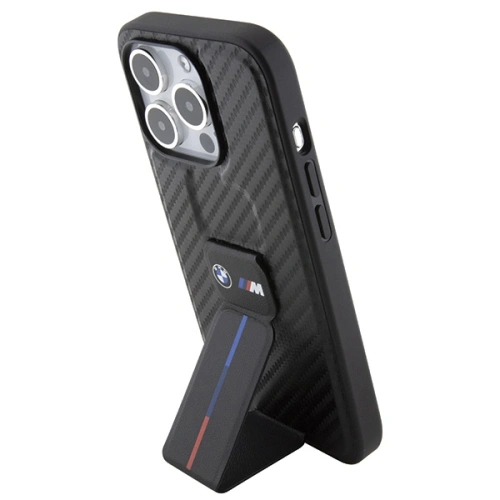 Kup BMW Apple Carcasă BMHCP15LGSPCCK iPhone 15 Pro hardcase Grip Stand Smooth & Carbon negru/negru - BMW547 - {ean13} - Sklep Home Screen