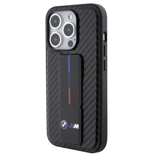 Kup BMW Apple Carcasă BMHCP15LGSPCCK iPhone 15 Pro hardcase Grip Stand Smooth & Carbon negru/negru - BMW547 - {ean13} - Sklep Home Screen