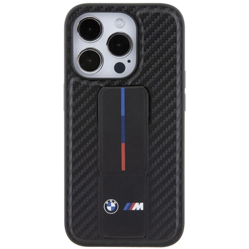 Kup Etui BMW BMHCP15LGSPCCK Apple iPhone 15 Pro kemény tok Grip Stand Smooth & Carbon fekete/black - BMW547 - {ean13} - Sklep Home Screen