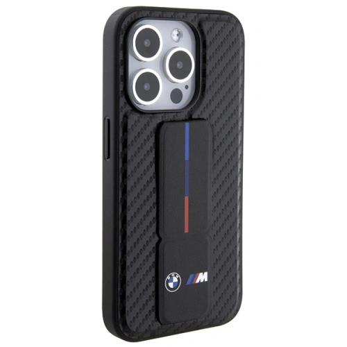 Kup BMW Apple Carcasă BMHCP15LGSPCCK iPhone 15 Pro hardcase Grip Stand Smooth & Carbon negru/negru - BMW547 - {ean13} - Sklep Home Screen
