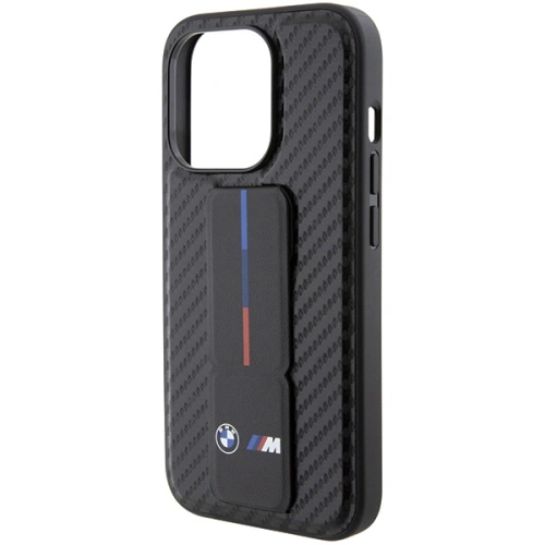 Kup BMW Apple Carcasă BMHCP15LGSPCCK iPhone 15 Pro hardcase Grip Stand Smooth & Carbon negru/negru - BMW547 - {ean13} - Sklep Home Screen