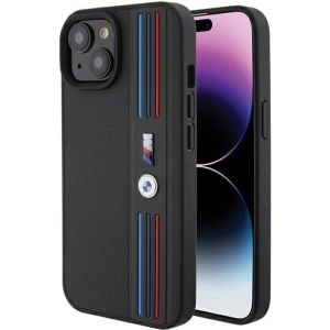Etui BMW BMHCP15S22PPMK Apple iPhone 15 Tricolor M Collection czarny/black