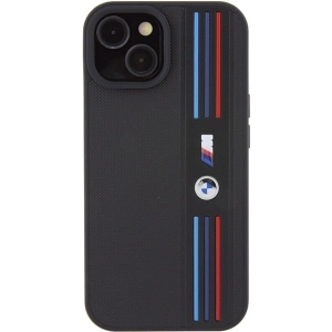 Etui BMW BMHCP15S22PPMK Apple iPhone 15 Tricolor M Collection czarny/black