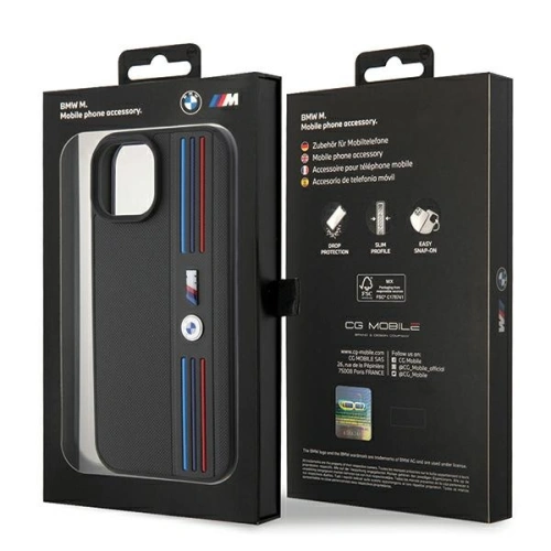 Kup BMW Apple Carcasă BMHCP15S22PPMK iPhone 15 Tricolor M Collection negru/negru - BMW550 - {ean13} - Sklep Home Screen