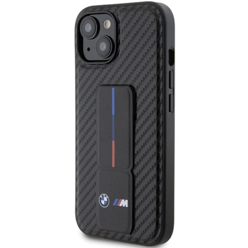 Kup Etui BMW BMHCP15SGSPCCK Apple iPhone 15 hardcase Grip Stand Smooth & Carbon černý/black - BMW551 - {ean13} - Sklep Home Screen