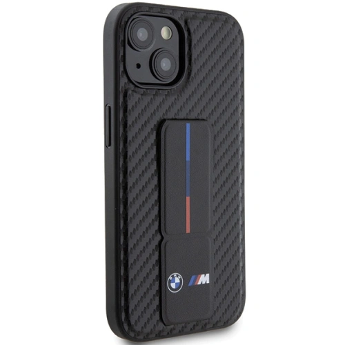 Kup Etui BMW BMHCP15SGSPCCK Apple iPhone 15 hardcase Grip Stand Smooth & Carbon černý/black - BMW551 - {ean13} - Sklep Home Screen
