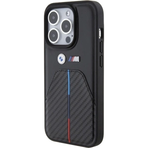 Kup Etui BMW BMHCP15X22NSTB Apple iPhone 15 Pro Max Stamped Tricolor Stripe fekete/black - BMW552 - {ean13} - Sklep Home Screen