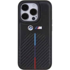 Buy BMW BMHCP15X22NSTB Apple iPhone 15 Pro Max Stamped Tricolor Stripe black - BMW552 - {ean13} - Home Screen Store Europe