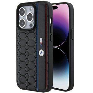 Buy BMW BMHCP15X22PGVK Apple iPhone 15 Pro Max hardcase M Edition Hexo Pattern black - BMW553 - {ean13} - Home Screen Store Europe