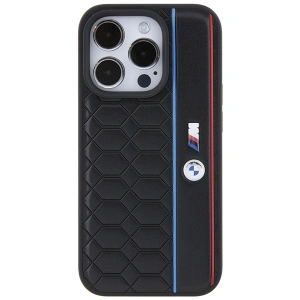 Buy BMW BMHCP15X22PGVK Apple iPhone 15 Pro Max hardcase M Edition Hexo Pattern black - BMW553 - {ean13} - Home Screen Store Europe