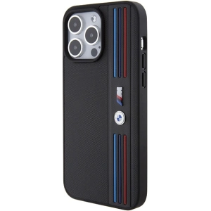 Buy BMW BMHCP15X22PPMK Apple iPhone 15 Pro Max Tricolor M Collection black - BMW555 - {ean13} - Home Screen Store Europe