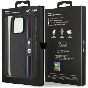 Buy BMW BMHCP15X22PPMK Apple iPhone 15 Pro Max Tricolor M Collection black - BMW555 - {ean13} - Home Screen Store Europe