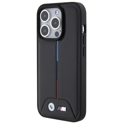 Kup BMW Apple Geantă BMHCP15X22PVTK iPhone 15 Pro Max hardcase Quilted Tricolor negru/negru - BMW556 - {ean13} - Sklep Home Screen